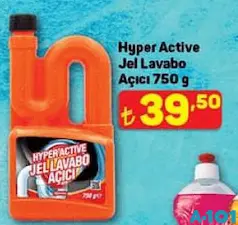 Hyper Active Jel Lavabo Açıcı 750 ml