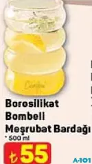 Borosilikat Bombeli Meşrubat Bardağı 500 ml