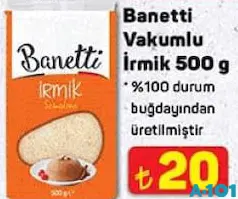 Banetti Vakumlu İrmik 500 g