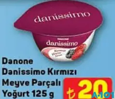 Danone Danissimo Kırmızı Meyve Parçacıklı Yoğurt 125 g