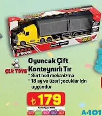 Çlk Toys Oyuncak Çift Konteynırlı Tır