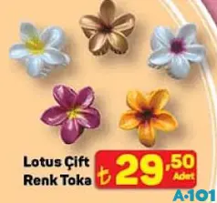 Lotus Çift Renk Toka