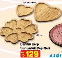 Bambu Kalp Sunumluk Çeşitleri