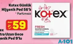 Kotex Günlük Hijyenik Ped 56'lı