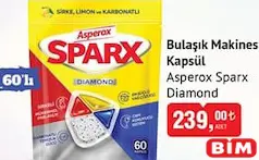 Asperox Sparx Diamond Bulaşık Makinesi Kapsül 60'lı