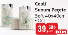 Soft Cepli Sunum Peçete 20'li