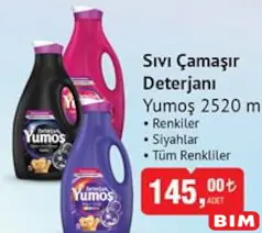 Yumoş Sıvı Çamaşır Deterjanı