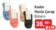 Bolero Kadın Havlu Çorap