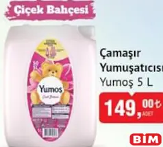 Yumoş Çamaşır Yumuşatıcısı 5 L