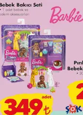 Barbie Oyuncak Bebek Bakıcı Seti