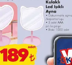 Forever Kulaklı Led Işıklı Ayna