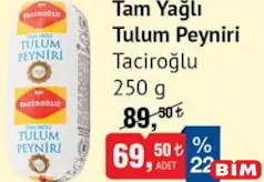 Taciroğlu Tam Yağlı Tulum Peyniri 250 g