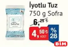 Sofra İyotlu Tuz 750 g