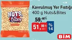 Nuts&Bites Kavrulmuş Yer Fıstığı 400 g