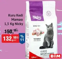 Nicky Kuru Kedi Maması 1,5 kg