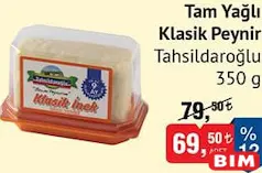 Tahsildaroğlu Tam Yağlı Klasik Peynir 350 g