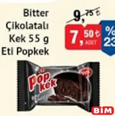 Eti Popkek Bitter Çikolatalı Kek 55 g