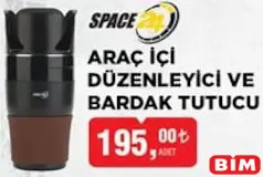 Space Araç İçi Düzenleyici ve Bardak Tutucu