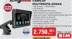 Autoware Carplay Multimedya Ekran