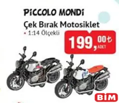 Piccolo Mondi Oyuncak Çek Bırak Motosiklet