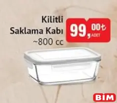 Lav Kilitli Saklama Kabı 800 cc