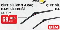 Space Çift Silikon Araç Cam Sileceği 60 cm