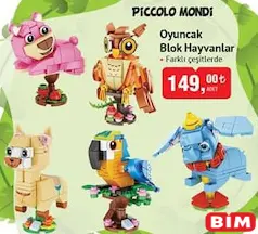 Piccolo Mondi Oyuncak Blok Hayvanlar