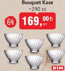 Paşabahçe Bouquet Kase 290 cc 6'lı