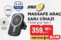 Space Magsafe Araç Şarj Cihazı