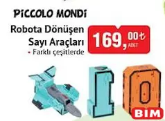 Piccolo Mondi Oyuncak Robota Dönüşen Sayı Araçları