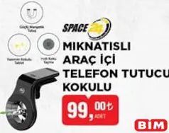 Space Mıknatıslı Araç İçi Telefon Tutucu Kokulu