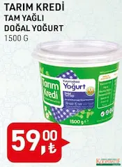 Tarım Kredi Tam Yağlı Doğal Yoğurt 1500 g