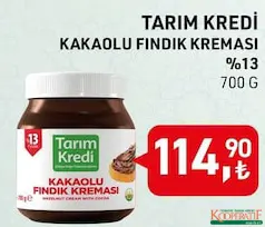 Tarım Kredi Kakaolu Fındık Kreması %13 700 g