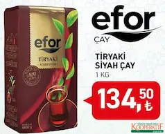 Efor Çay Tiryaki Siyah Çay 1 kg