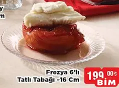 Paşabahçe Frezya 6'lı Tatlı Tabağı