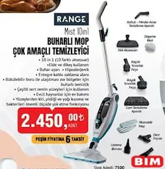 Range Mist 10in1 Buharlı Mop Çok Amaçlı Temizleyici