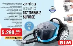 Arnica Tesla Plus Toz Torbasız Süpürge