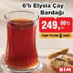 Paşabahçe 6'lı Elysia Çay Bardağı