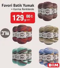 Ören Bayan Favori Batik Yumak 3'lü