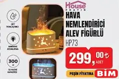 House Pratik Hava Nemlendirici Alev Figürlü