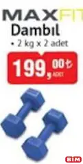 Maxfit Dambıl 2 kg x 2 Adet