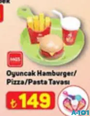 Mgs Oyuncak Hamburger/Pizza/Pasta Tavası