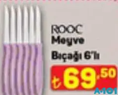 Rooc Meyve Bıçağı 6'lı