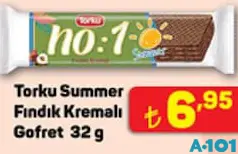 Torku Summer Fındık Kremalı Gofret 32 g