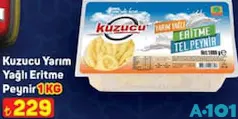 Kuzucu Yarım Yağlı Eritme Peynir 1 kg