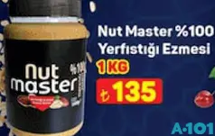 Nut Master %100 Yer Fıstığı Ezmesi 1 kg