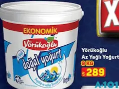 Yörükoğlu Az Yağlı Yoğurt 9 kg