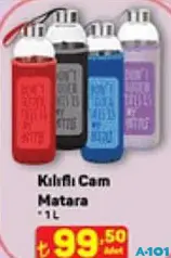 Kılıflı Cam Matara 1 L