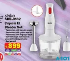 Sinbo Çırpıcılı El Blender Seti