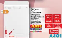 Flavel 5 Programlı Bulaşık Makinesi